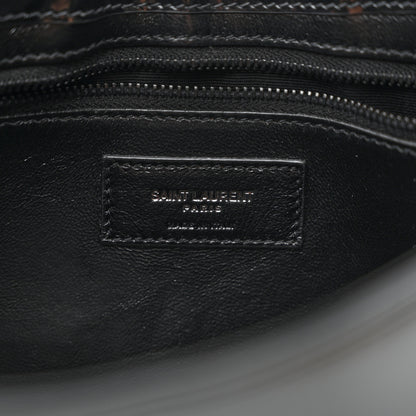 Saint Laurent Patent Le 5 A 7 Monochrome Hobo Black 6 of 12