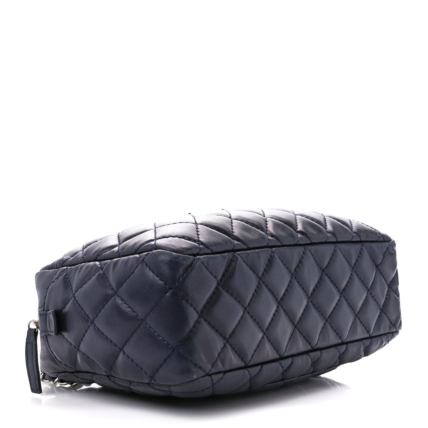Chanel Lambskin Quilted Medium Camera Case Navy Blue 4 of 12
