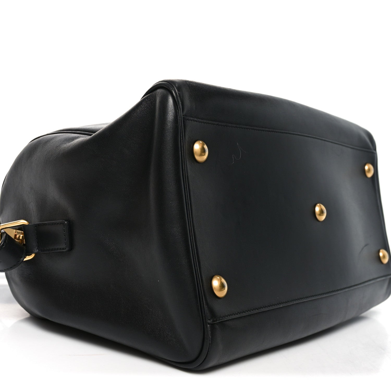 Saint Laurent Calfskin Classic Duffle 6 Black 9 of 10