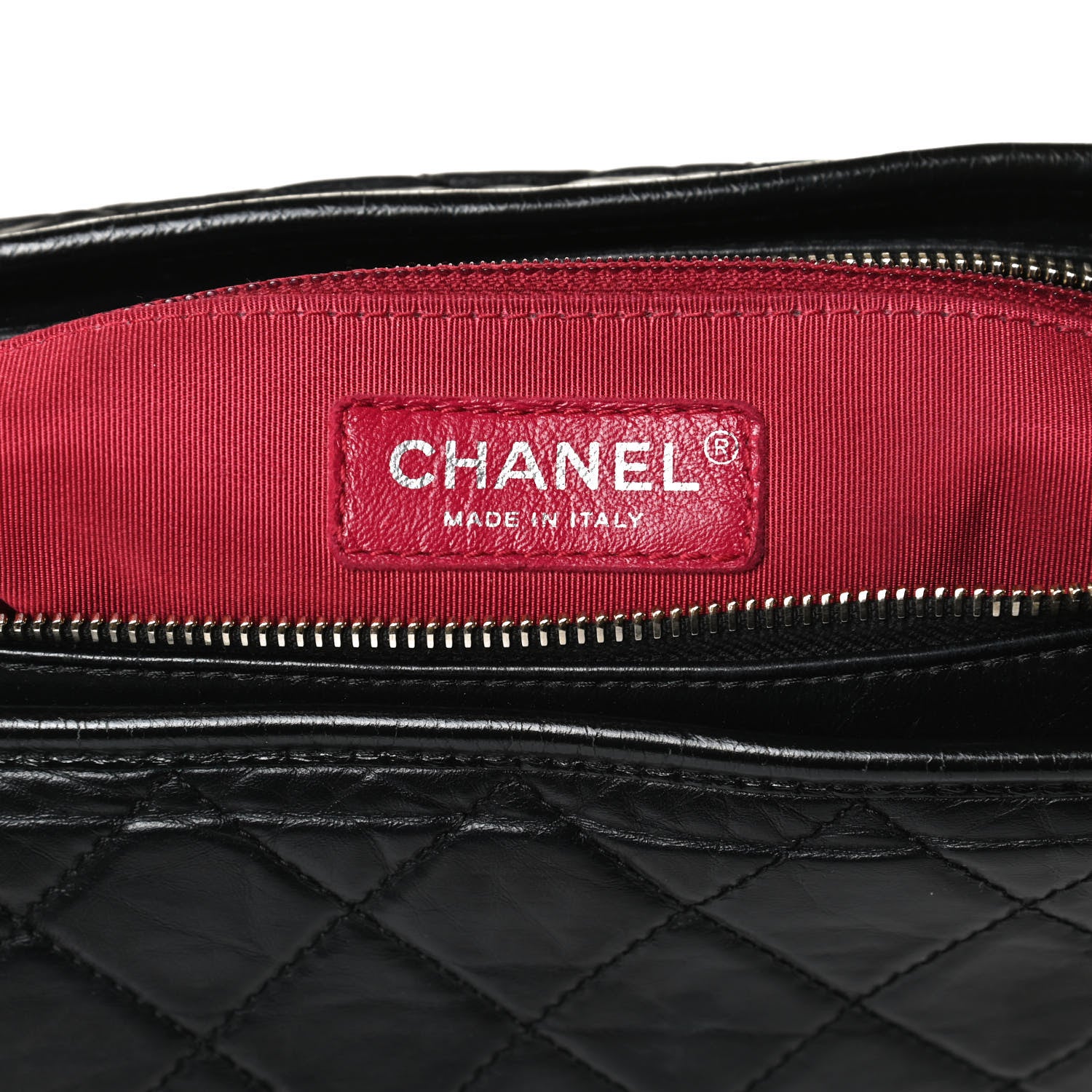 Chanel Aged Calfskin Quilted Medium Gabrielle Hobo Black 6 of 16