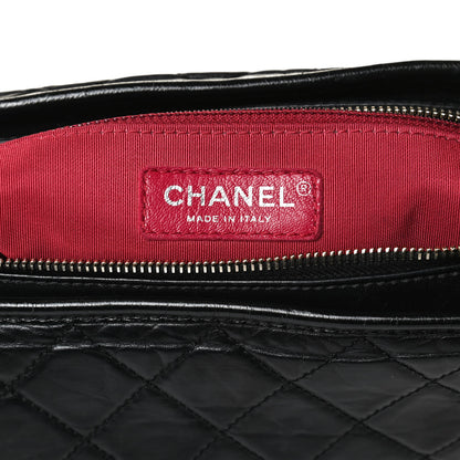 Chanel Aged Calfskin Quilted Medium Gabrielle Hobo Black 6 of 16
