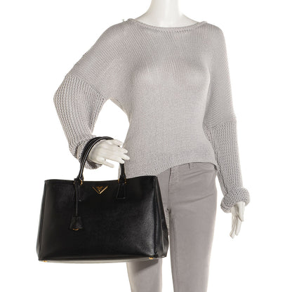 Prada Saffiano Lux Large Tote Nero Black 2 of 9