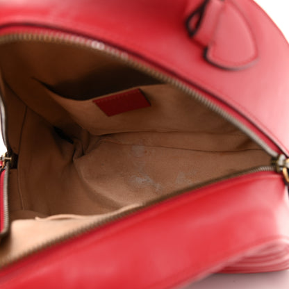 Gucci Calfskin Matelasse GG Marmont Dome Backpack Hibiscus Red 5 of 12