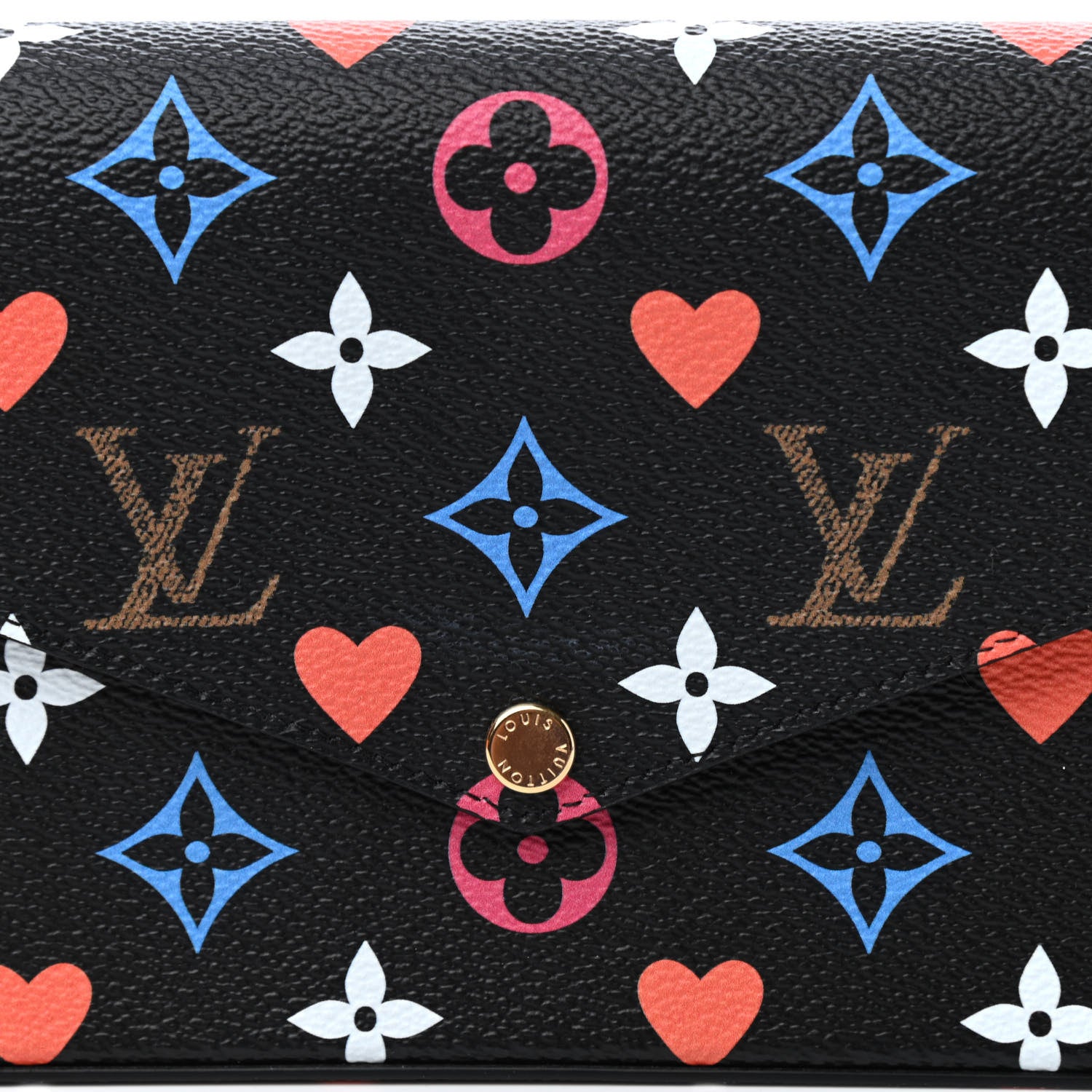Louis Vuitton Game On Felicie Chain Wallet Black 10 of 11