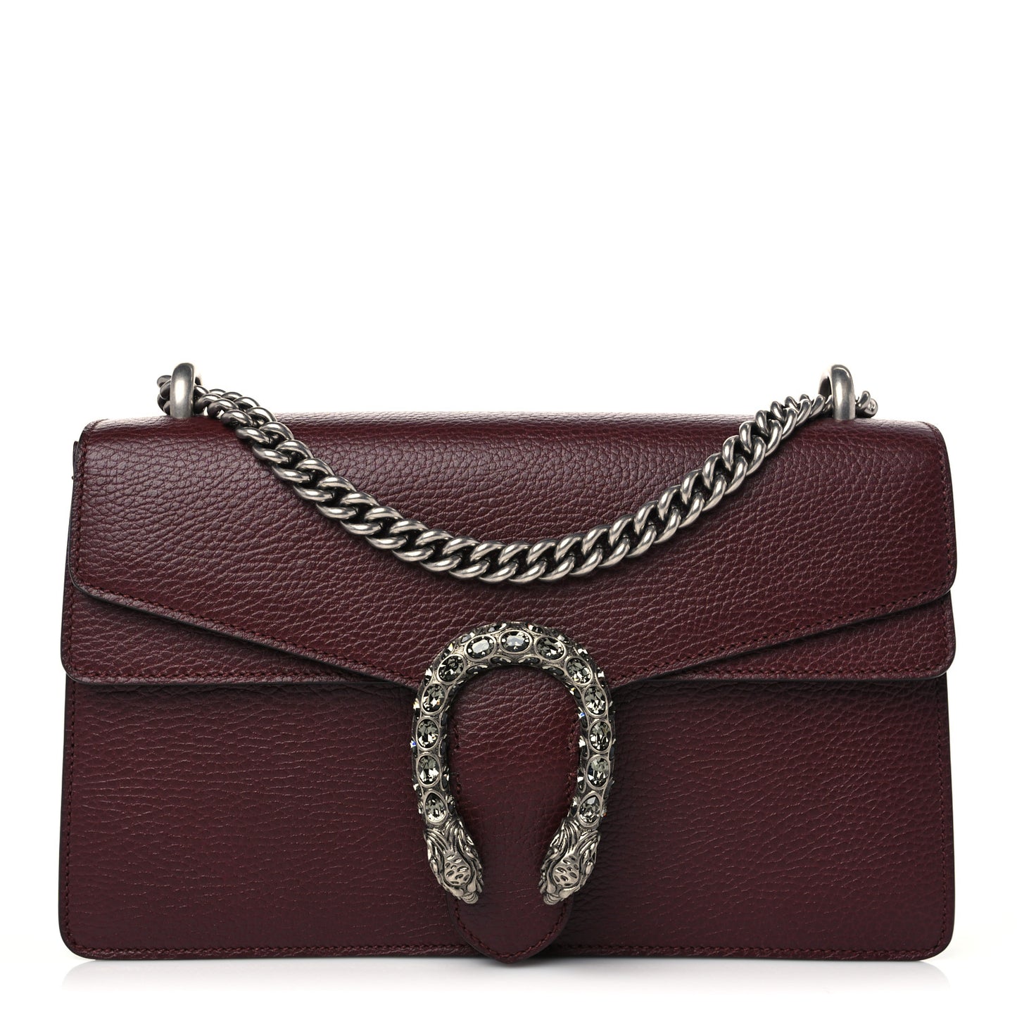 Dollar Calfskin Crystal Small Dionysus Shoulder Bag Vintage Bordeaux
