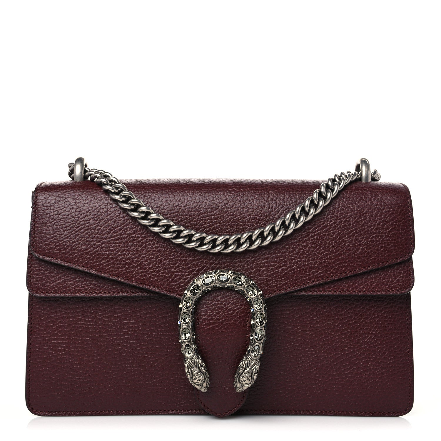 Gucci Dollar Calfskin Crystal Small Dionysus Shoulder Bag Vintage Bordeaux 1 of 10