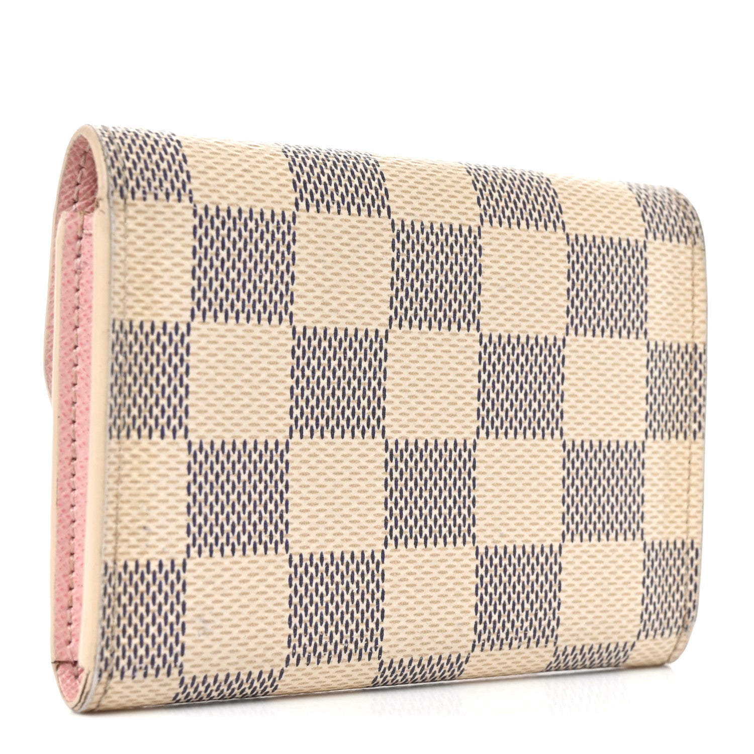 Louis Vuitton Damier Azur Rosalie Coin Purse Rose Ballerine 3 of 8