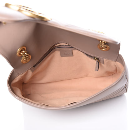 Gucci Calfskin Matelasse Medium GG Marmont Shoulder Bag Porcelain Rose 5 of 10