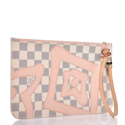 Louis Vuitton Damier Azur Tahitienne Neverfull MM GM Pochette 3 of 7