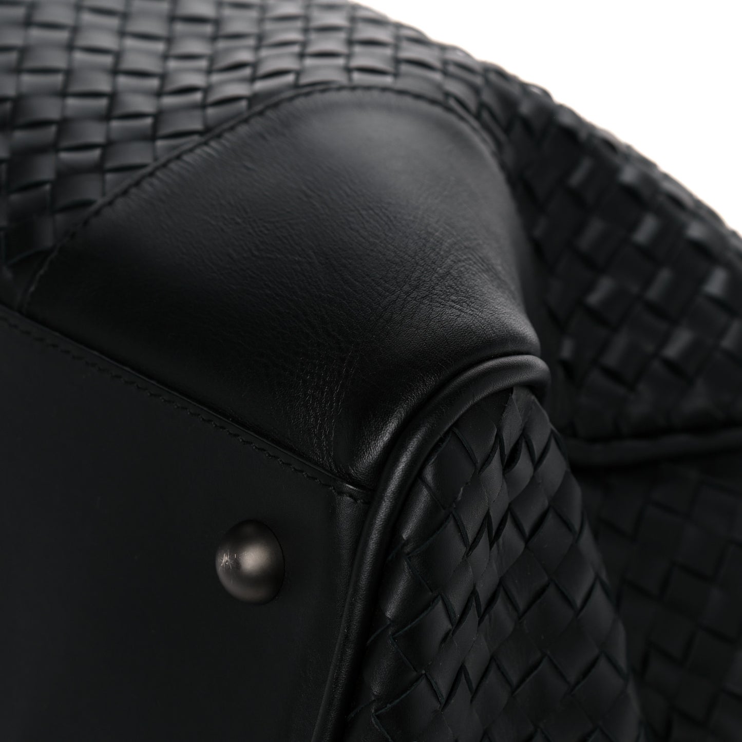 Nappa Intrecciato VN Large Duffel Black