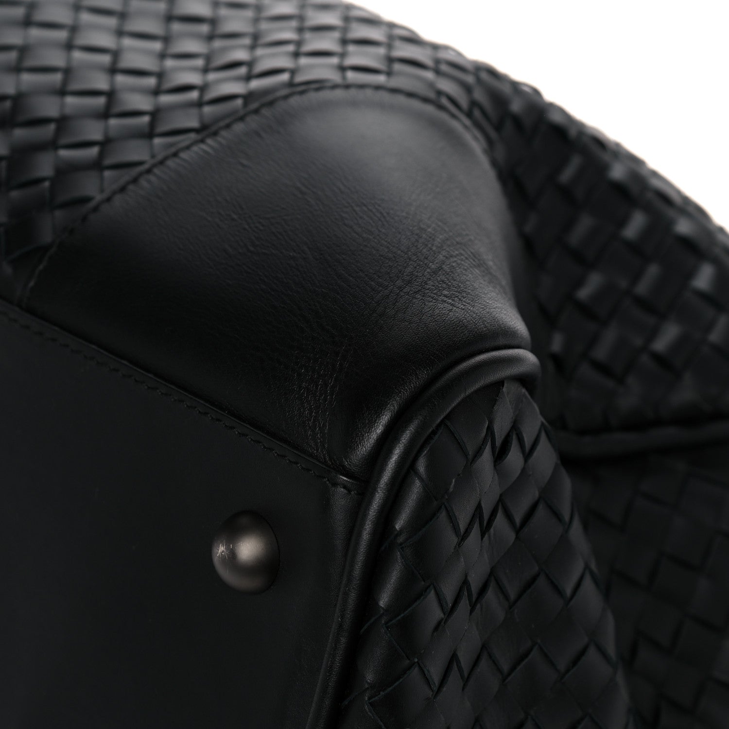 Bottega Veneta Nappa Intrecciato VN Large Duffel Black 9 of 15