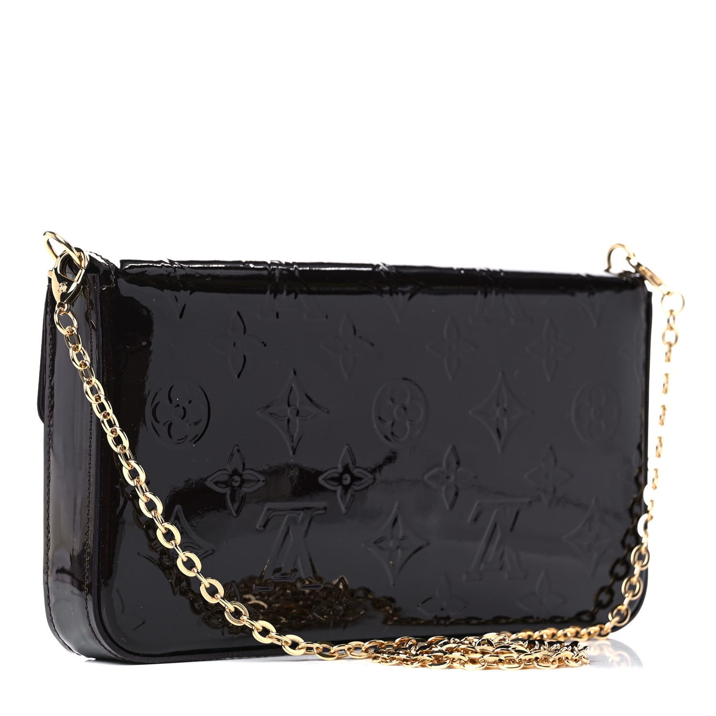 Vernis Pochette Felicie Chain Wallet Amarante