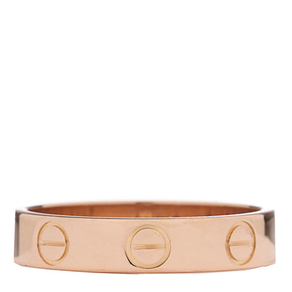 Cartier 18K Pink Gold 3.5mm LOVE Wedding Band Ring 48 4.5 1 of 4
