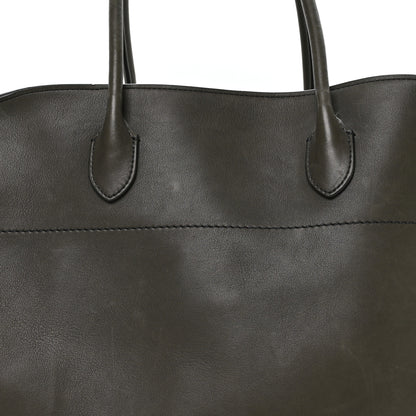 The Row Polished Saddle Calfskin Soft Margaux 17 Koala Grey 6 of 8