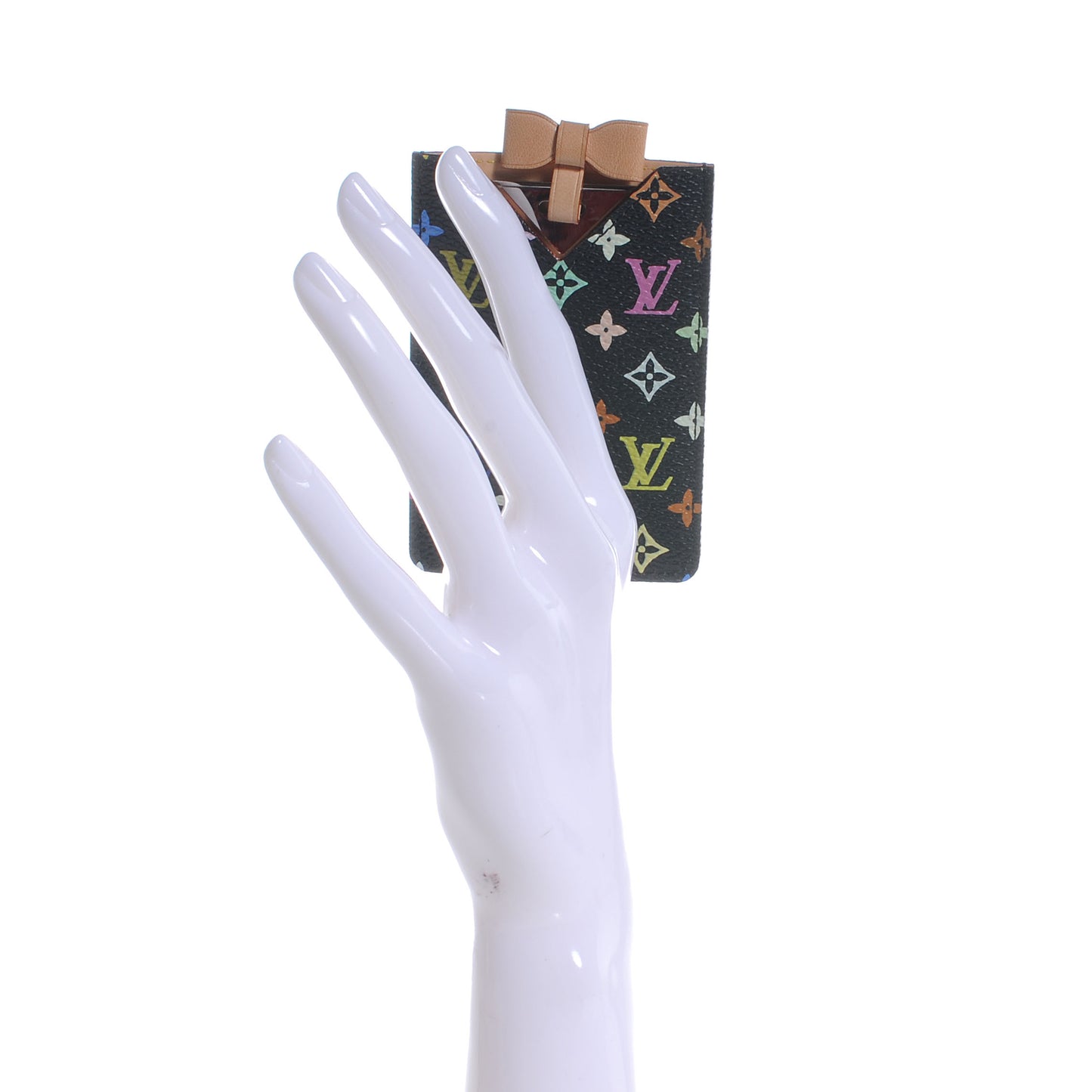 Monogram Multicolor Mirror and Case Pouch Black