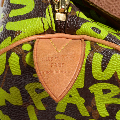 Louis Vuitton Monogram Graffiti Speedy 30 Green 7 of 7