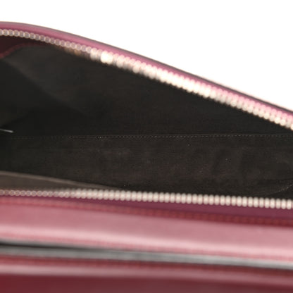 Fendi Vitello Baltico Dolce Shiny Nappa Lace Up DotCom Satchel Bordeaux 7 of 19