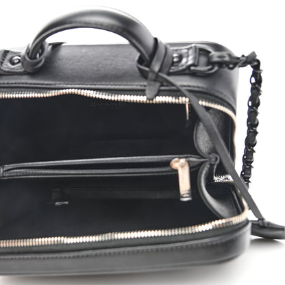 Chanel Lambskin Quilted Medium CC Filigree Vanity Case Black 5 of 11