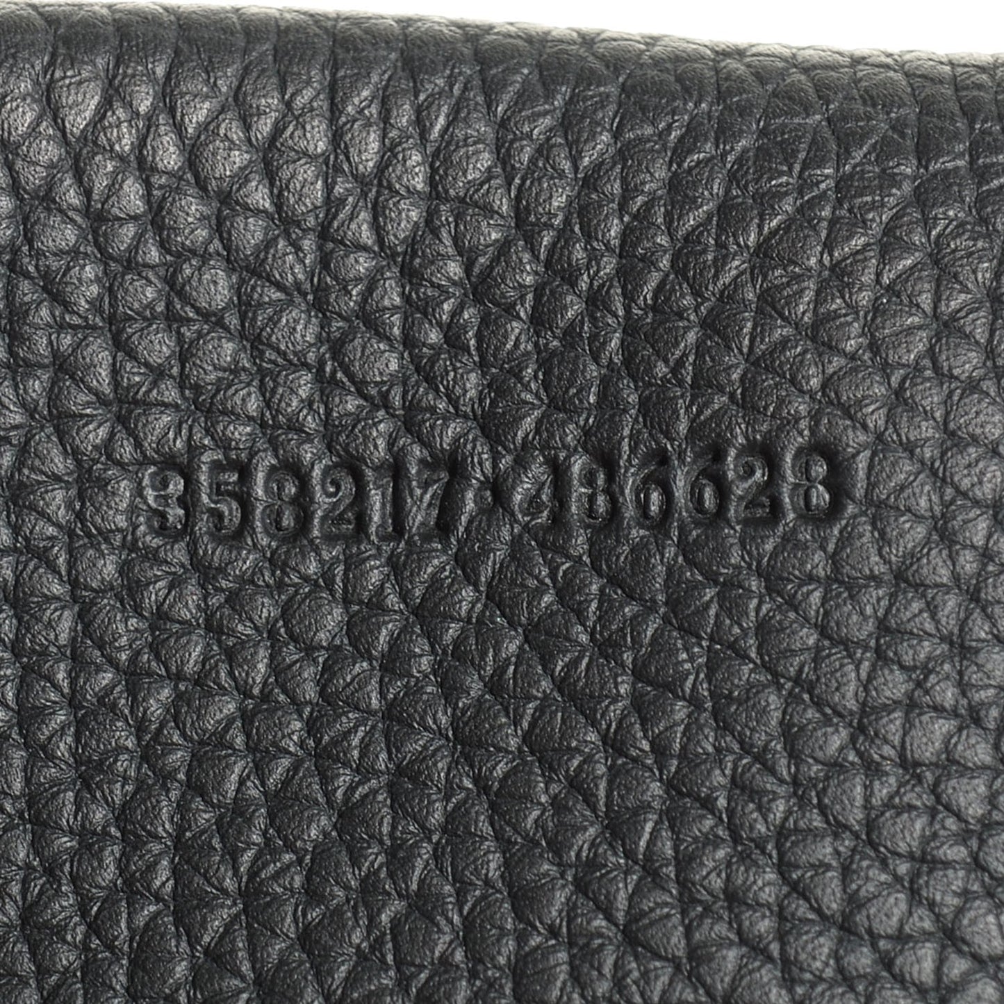 Pebbled Calfskin Large Bamboo Convertible Tote Black