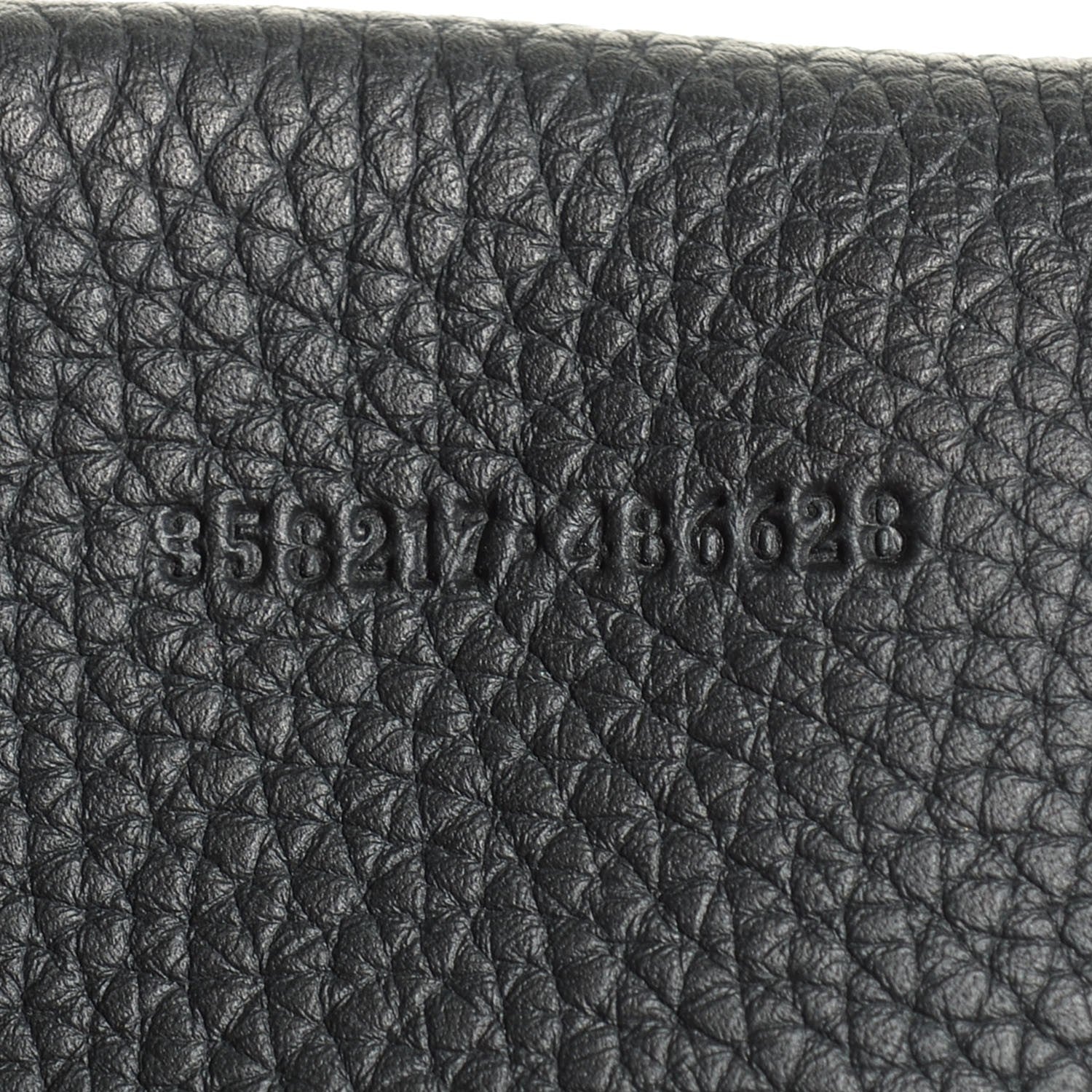 Gucci Pebbled Calfskin Large Bamboo Convertible Tote Black 7 of 7
