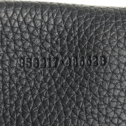 Gucci Pebbled Calfskin Large Bamboo Convertible Tote Black 7 of 7