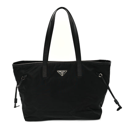 Prada Tessuto Nylon Saffiano Shopping Tote Black 1 of 9