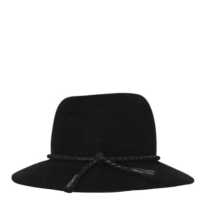 Hermes Felt Goatskin Lambskin Hat 56 Black 3 of 7