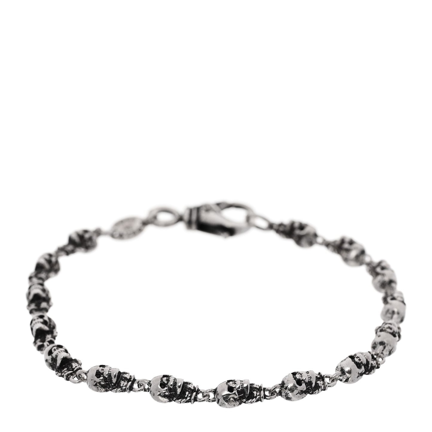 Sterling Silver Foti Skull Bracelet