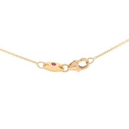 Roberto Coin 18K Yellow Gold Diamond .23ctw Diamonds By The Inch Five Station Necklace 4 of 5