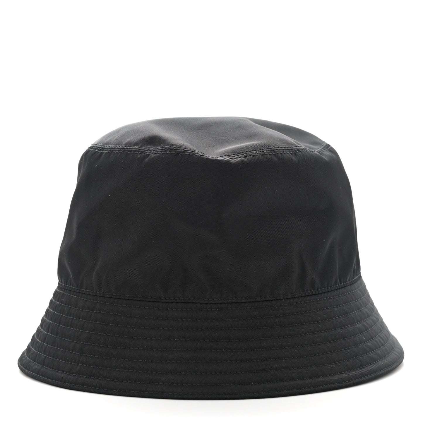 Re-Nylon Metal Triangle Logo Mens Bucket Hat L Black