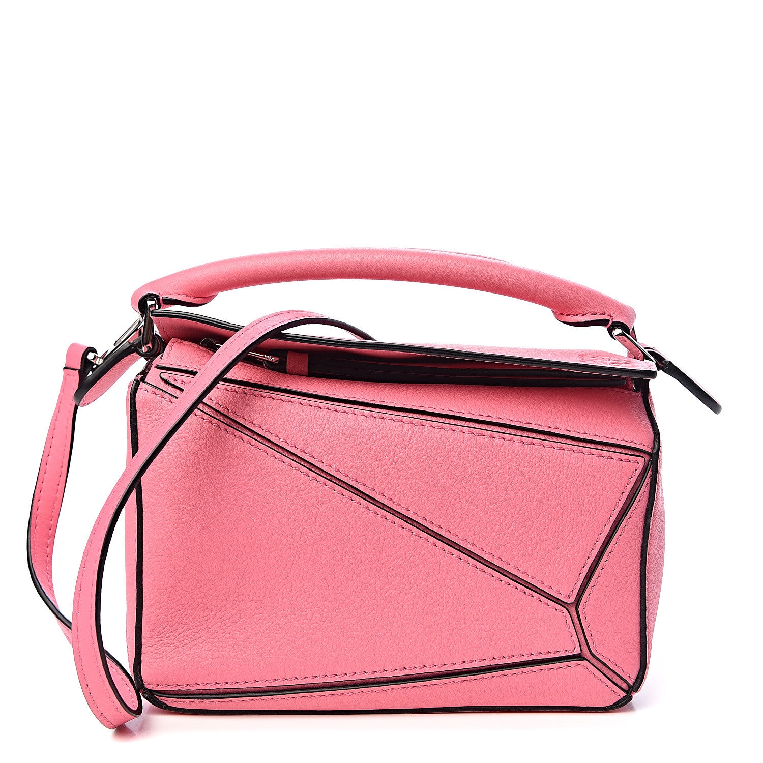Loewe Calfskin Mini Puzzle Bag Wild Rose 1 of 11