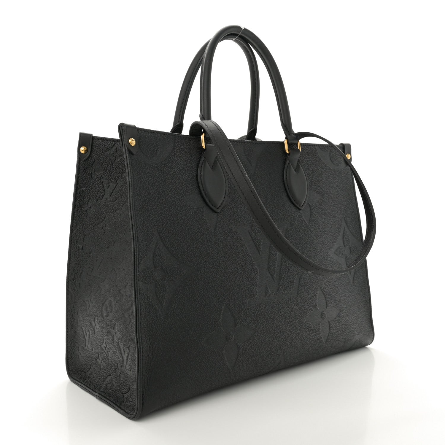 Louis Vuitton Empreinte Monogram Giant OnTheGo MM Black 3 of 10