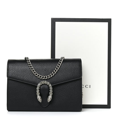 Gucci Calfskin Mini Dionysus Chain Wallet Black 13 of 13