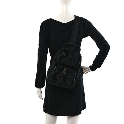 Prada Tessuto Nylon Montagna Sling Backpack Black 2 of 9
