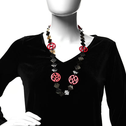 Hermes Buffalo Horn Lacquer Deva Necklace 2 of 3
