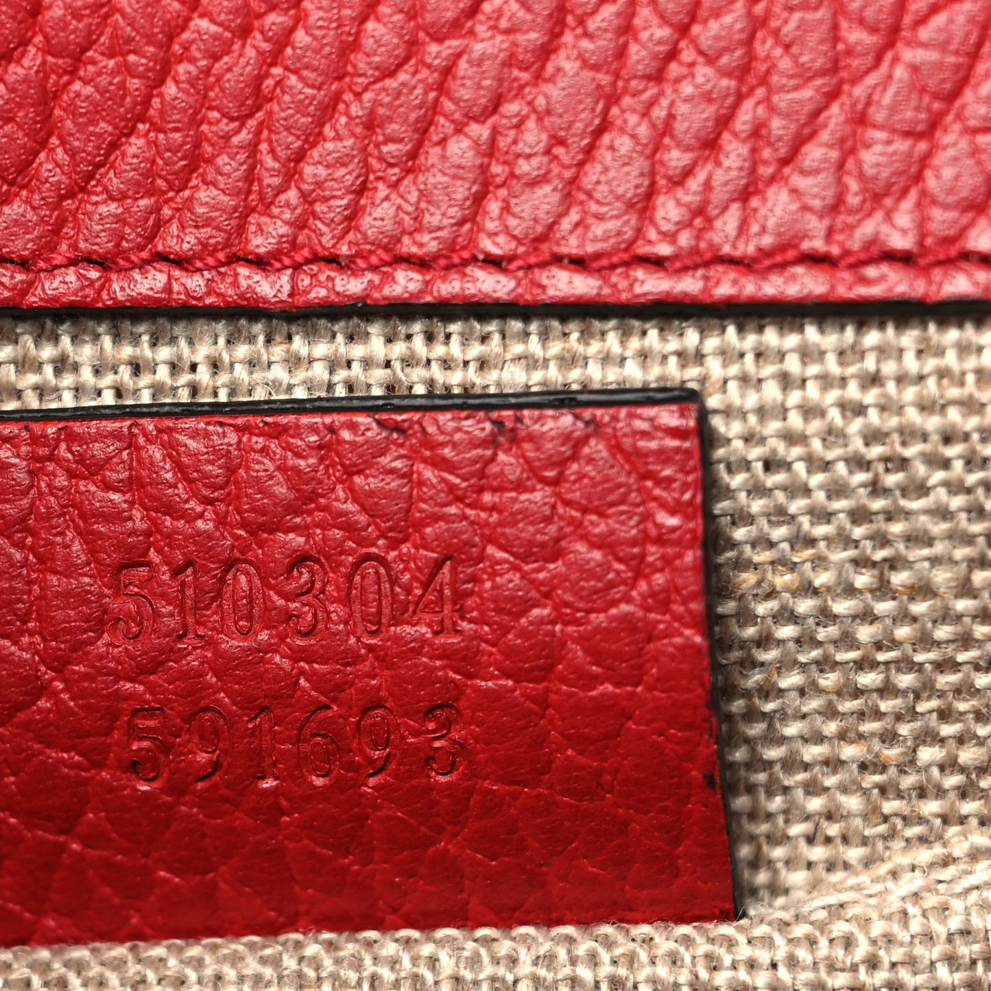 Dollar Calfskin Small Interlocking G Shoulder Bag Red