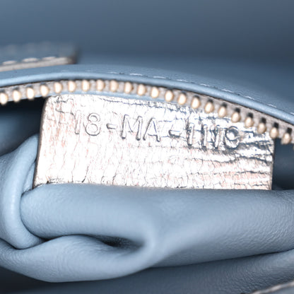 Christian Dior Metallic Grained Calfskin Cannage Small Lucky Badges My Lady Dior Silver 7 of 12