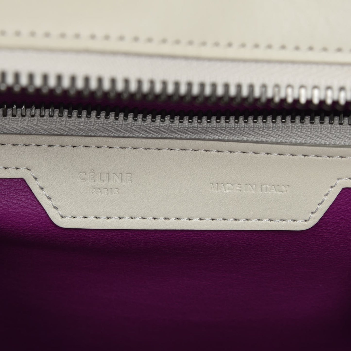 Smooth Calfskin Micro Luggage White Magenta