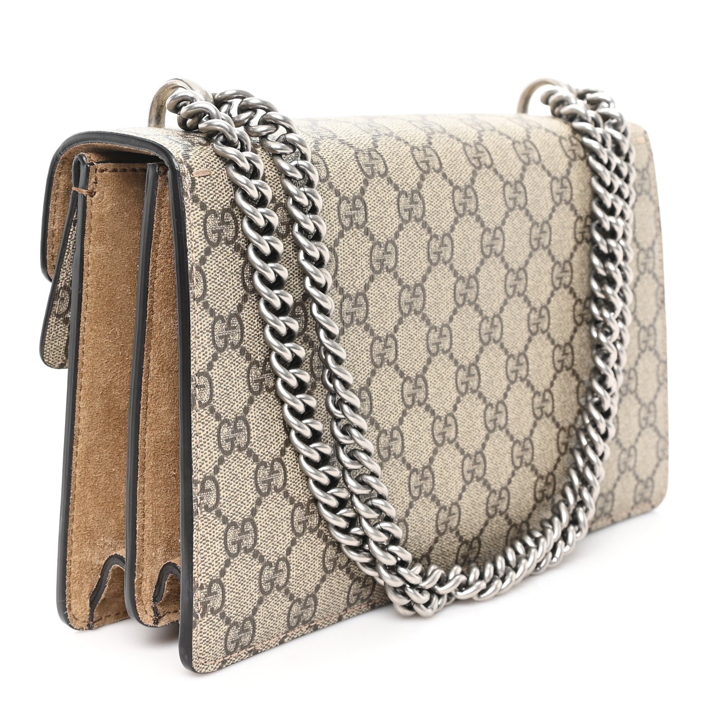 GG Supreme Monogram Small Dionysus Shoulder Bag Taupe