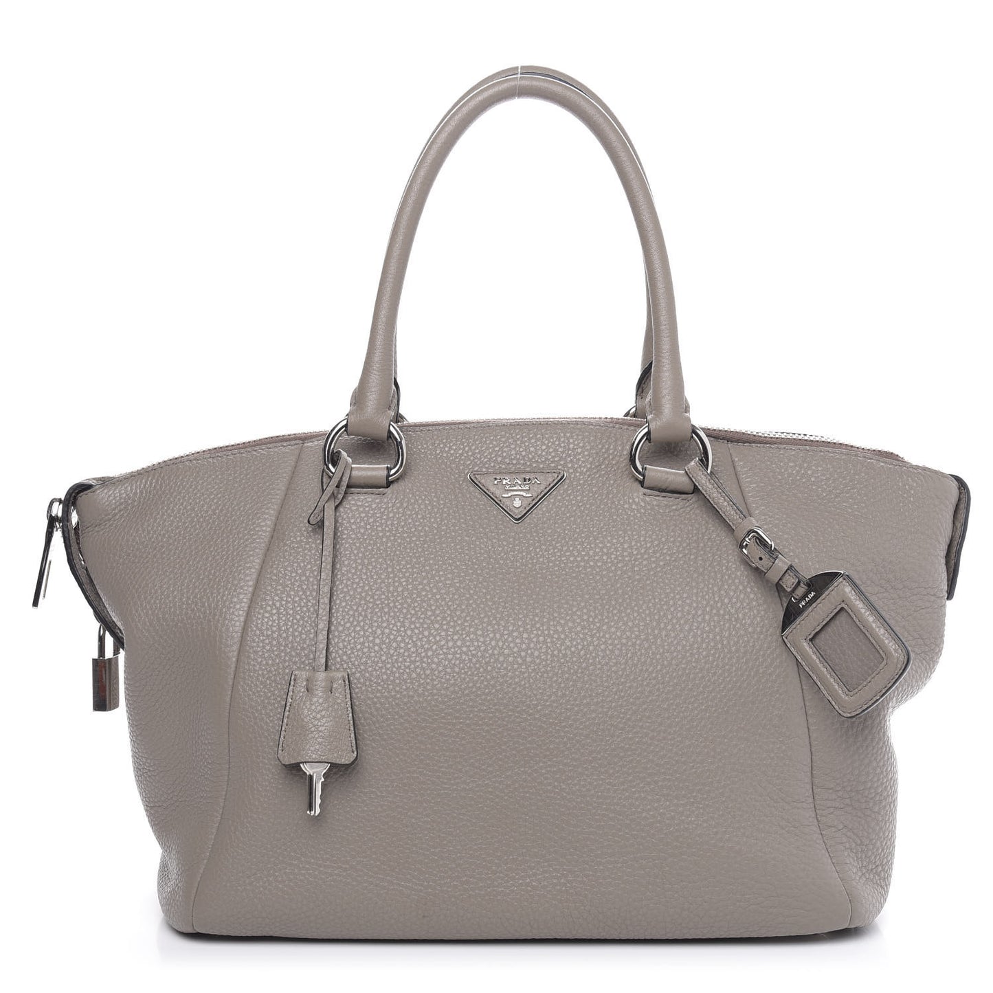 Vitello Daino Shoulder Bag Pomice