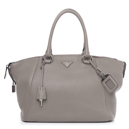 Prada Vitello Daino Shoulder Bag Pomice 1 of 12