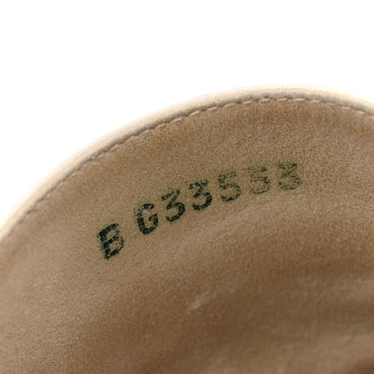 Chanel Iridescent Goatskin CC Espadrille Mules 38 Ivory Black 9 of 12