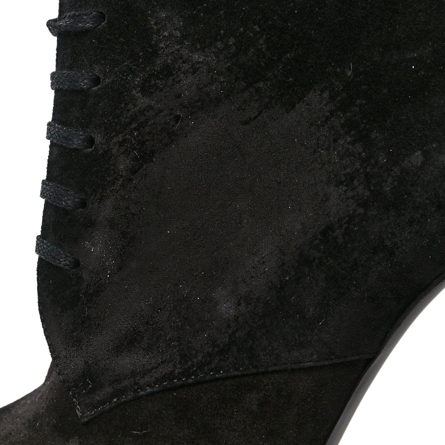 Suede Kiki Lace-Up Ankle Boot 37.5 Black
