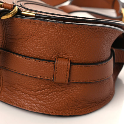 Chloe Grained Calfskin Small Marcie Saddle Bag Tan 9 of 10