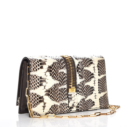 Tom Ford Python Sedgwick Zip Clutch Bag Neutral 3 of 5