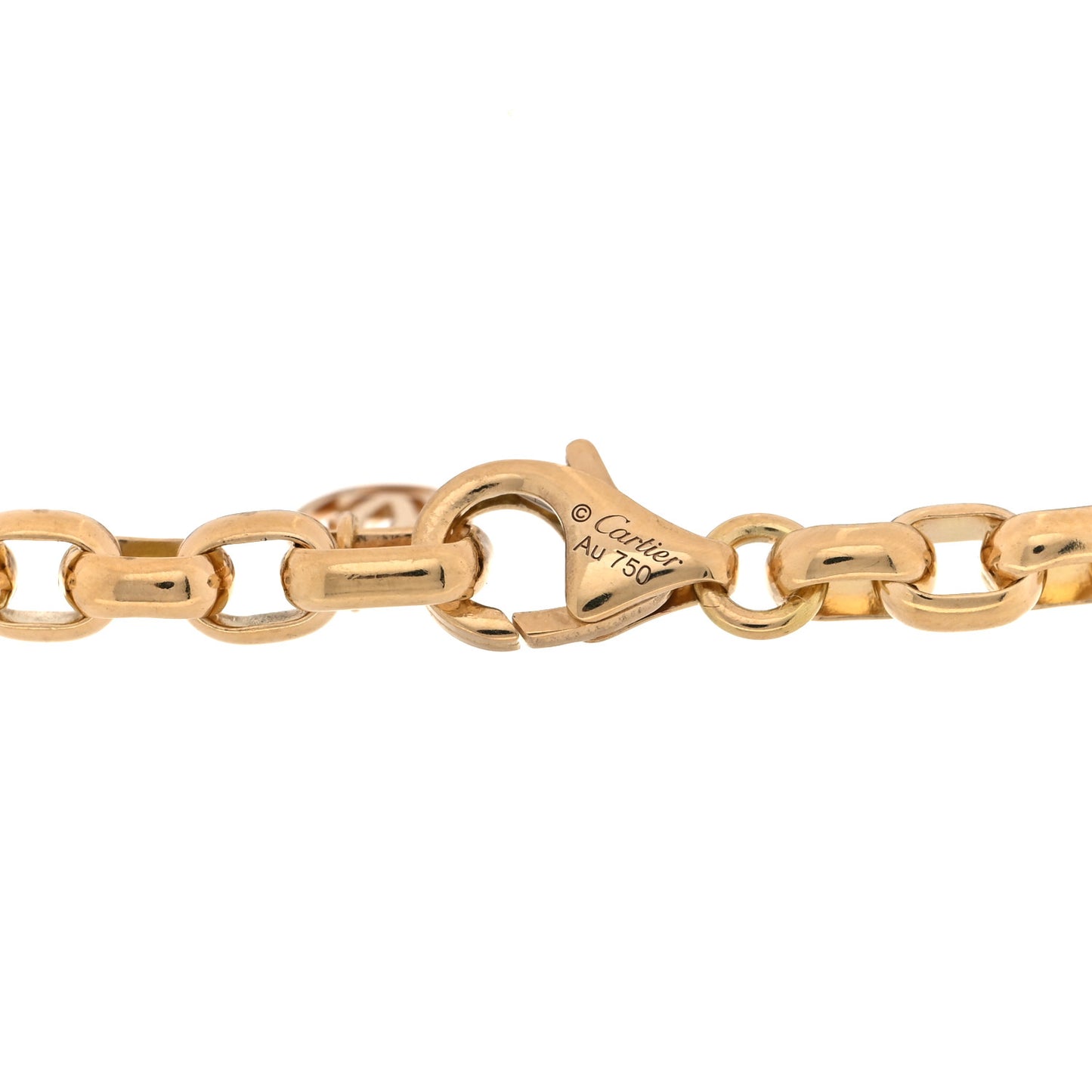 18K Pink Yellow White Gold Trinity Cushion Shaped Bracelet