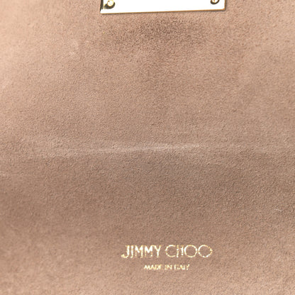 Jimmy Choo Calf Hair Mirror Embellished Lockett Petite Shoulder Bag White 7 of 10