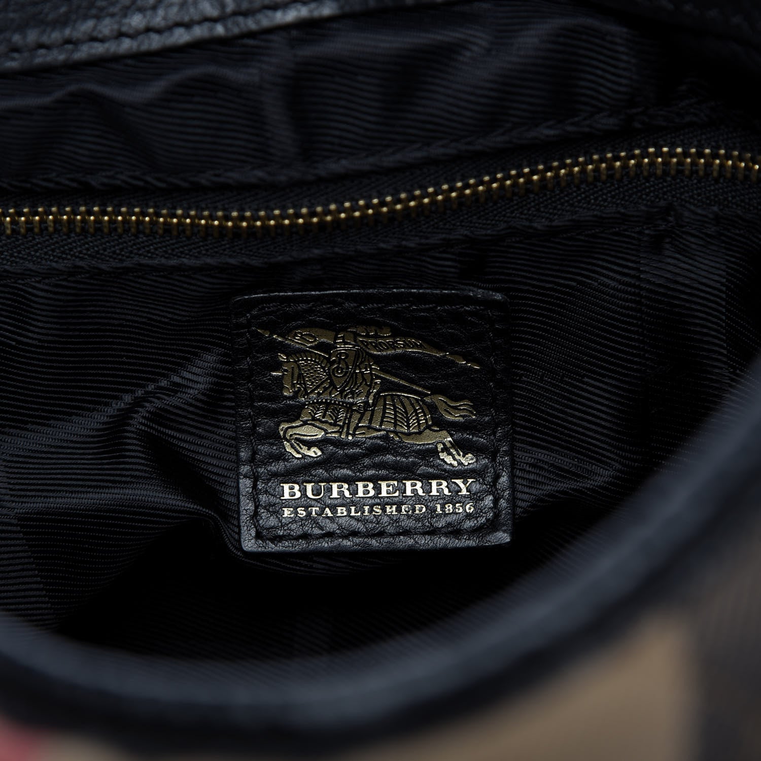 Burberry House Check Quilted Brook Hobo Black 8 of 10
