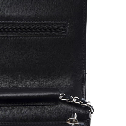 Chanel Lambskin Quilted Wallet On Chain WOC Black 9 of 14
