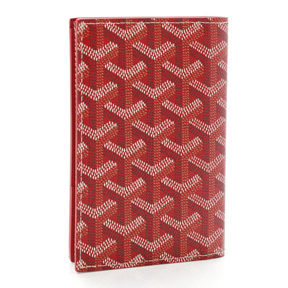 Goyard Goyardine Passport Wallet Red 3 of 9